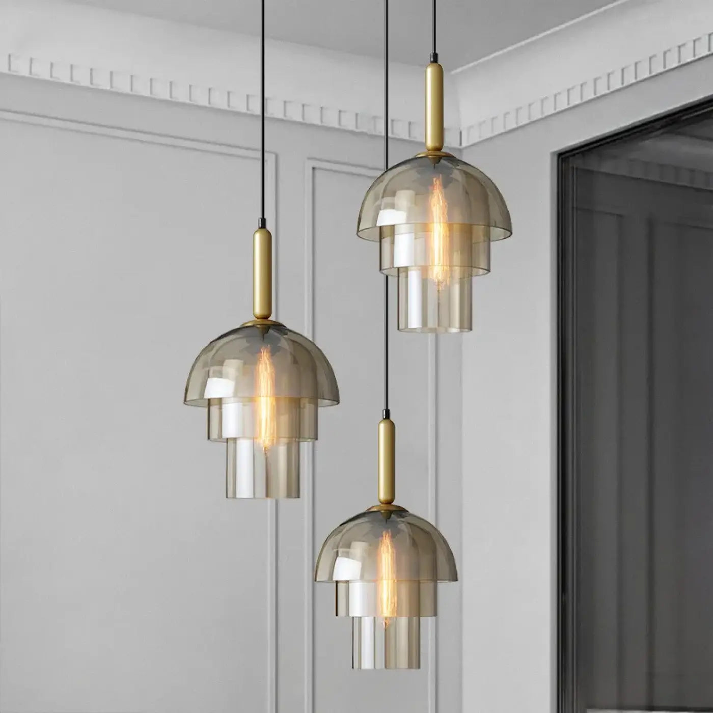 Suspension Luminaire Moderne en Verre - Gasi