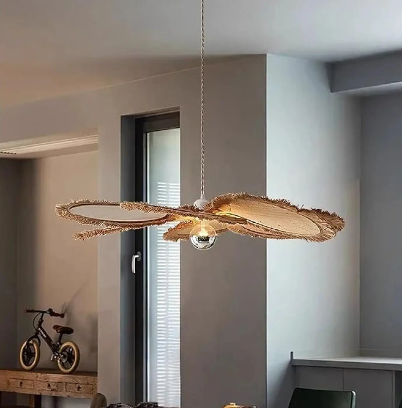 Suspension Luminaire Design en Rotin - Fana
