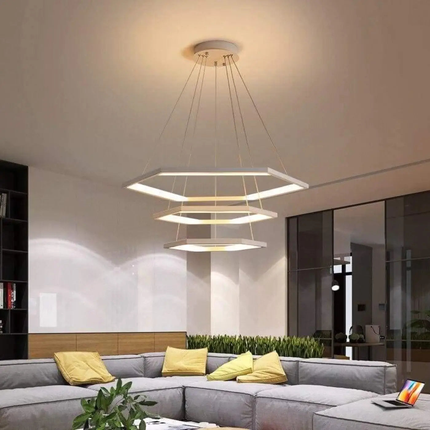 Suspension Luminaire Design - Hexagonal