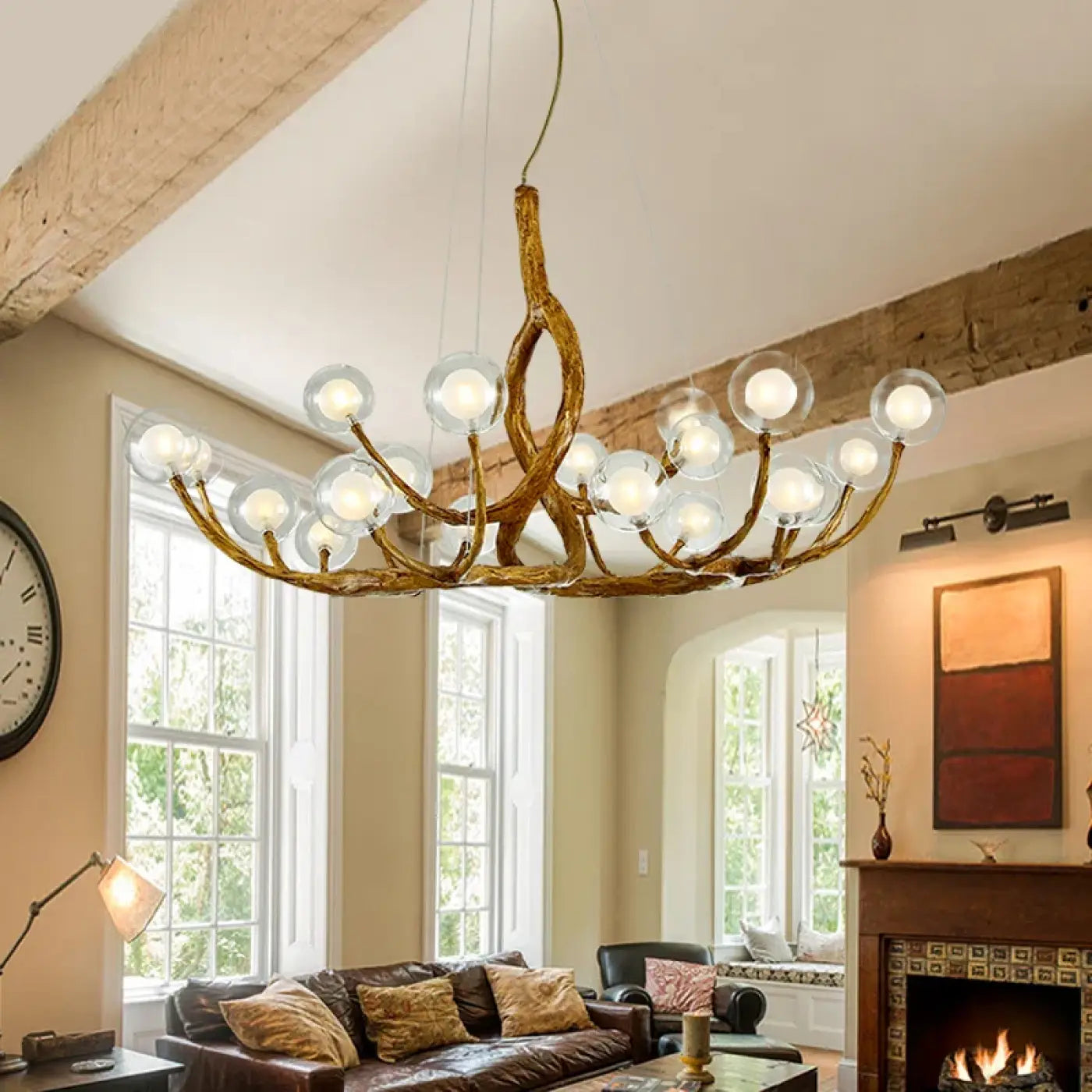 Suspension Luminaire en Bois - Dorigini