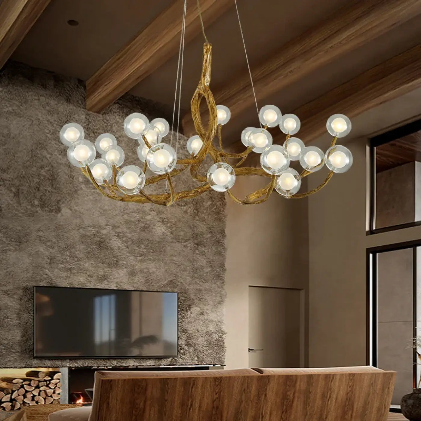 Suspension Luminaire en Bois - Dorigini