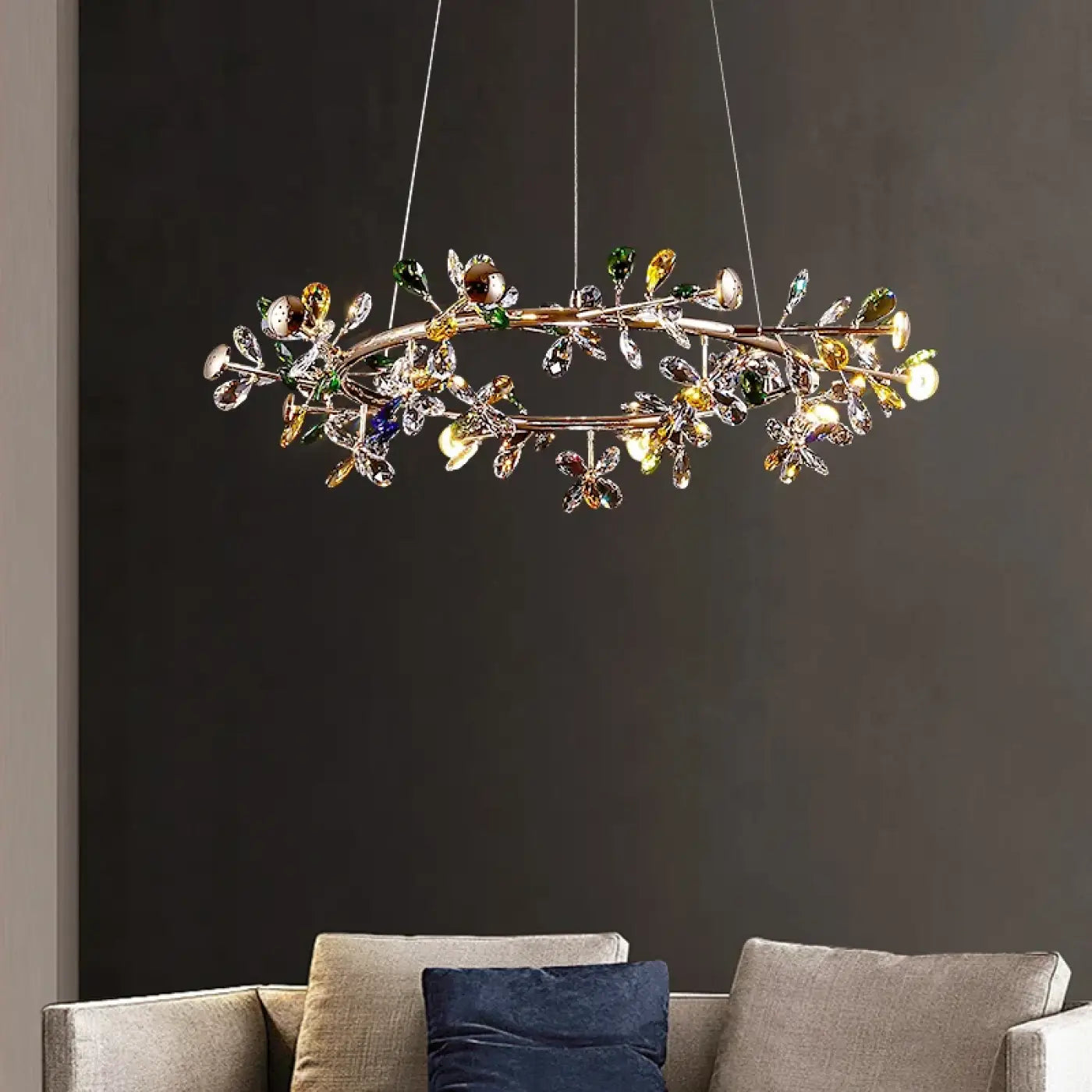 Suspension Luminaire Design en Cristal - Rita