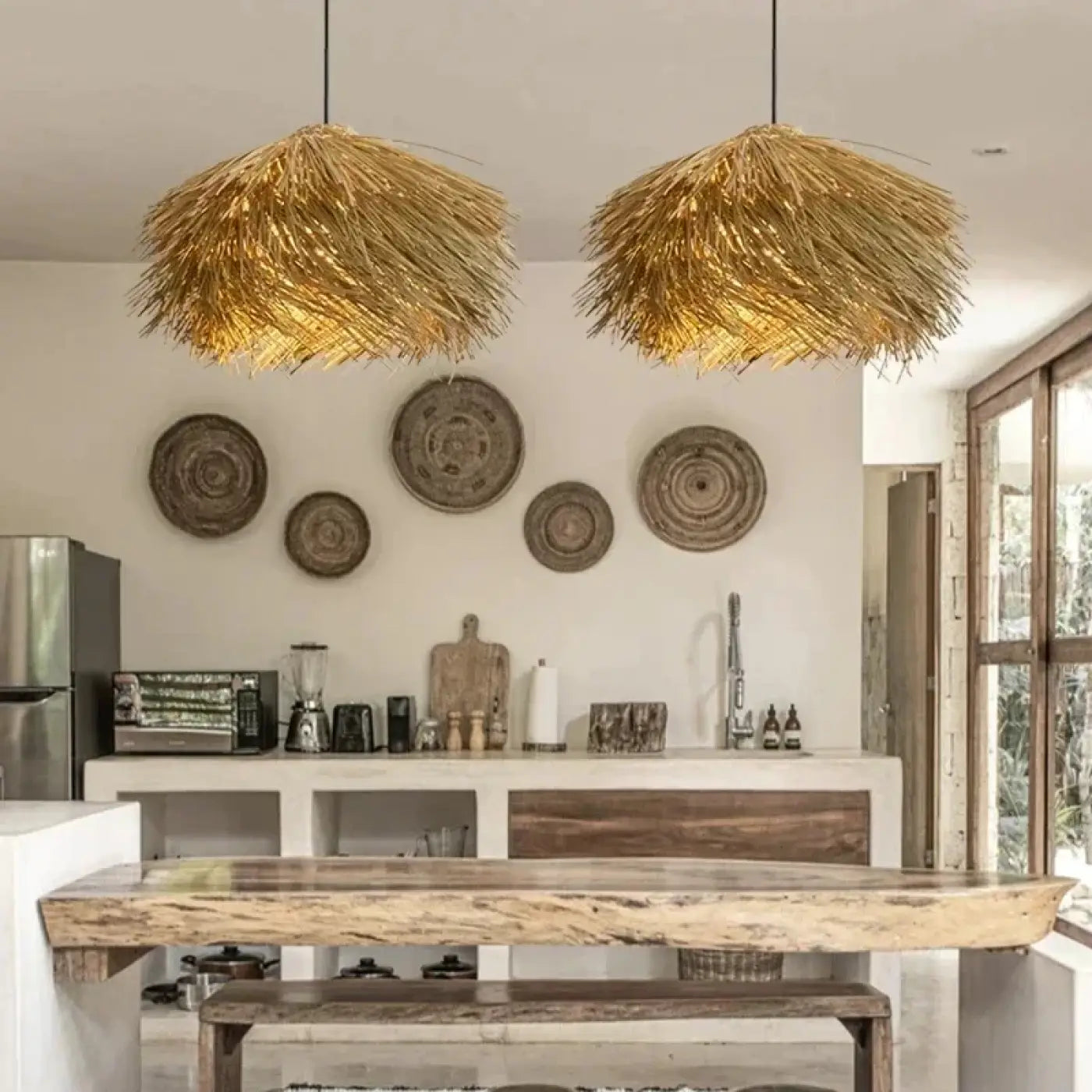 Suspension Luminaire Boheme - Paille