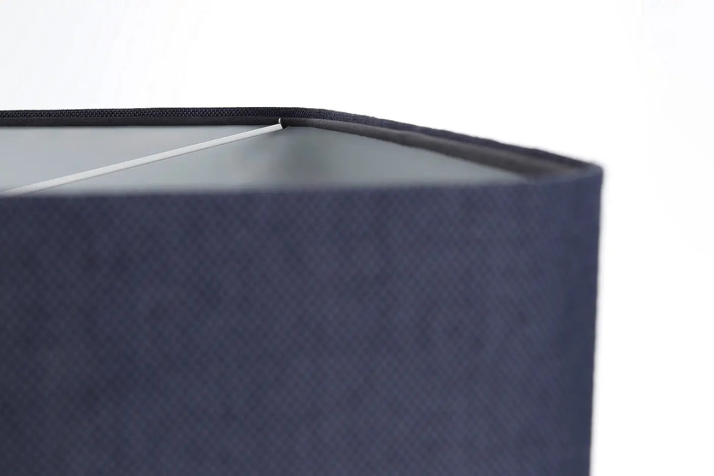 Suspension Luminaire Elegant en Tissu - Kwadro Duo (Bleu Marine)