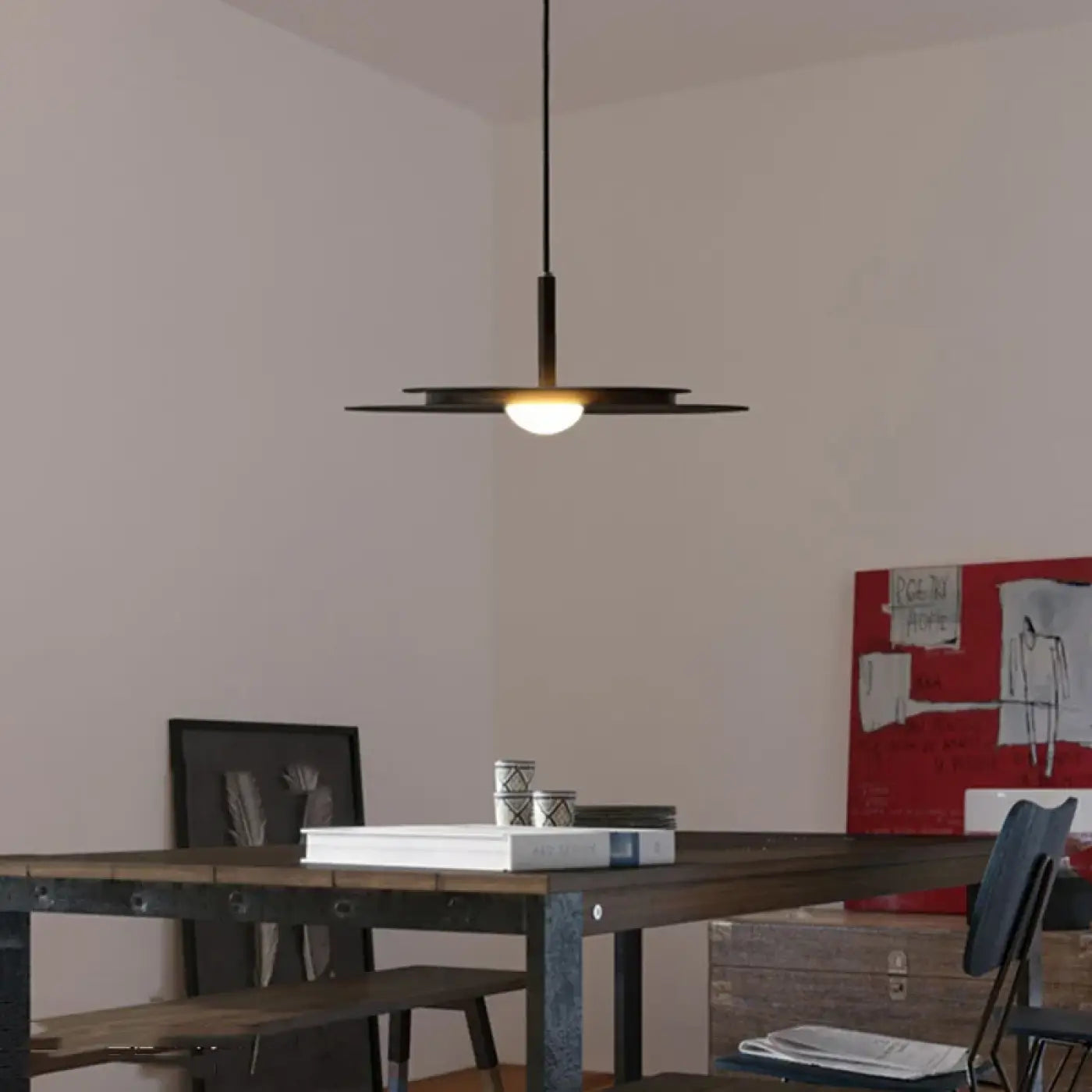 Suspension Luminaire Design en Metal - Planot