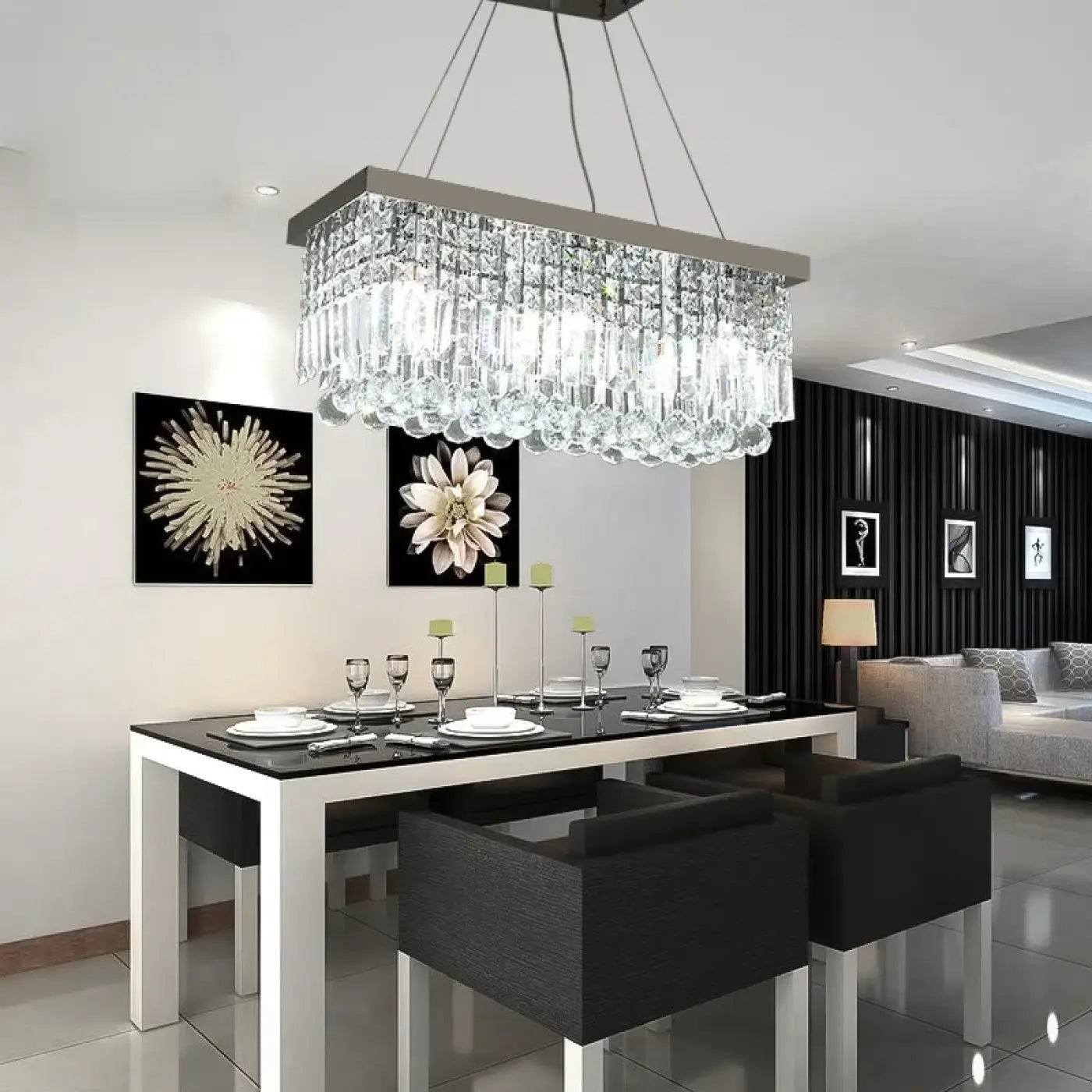 Suspension Luminaire Moderne en Cristal - Pampiy
