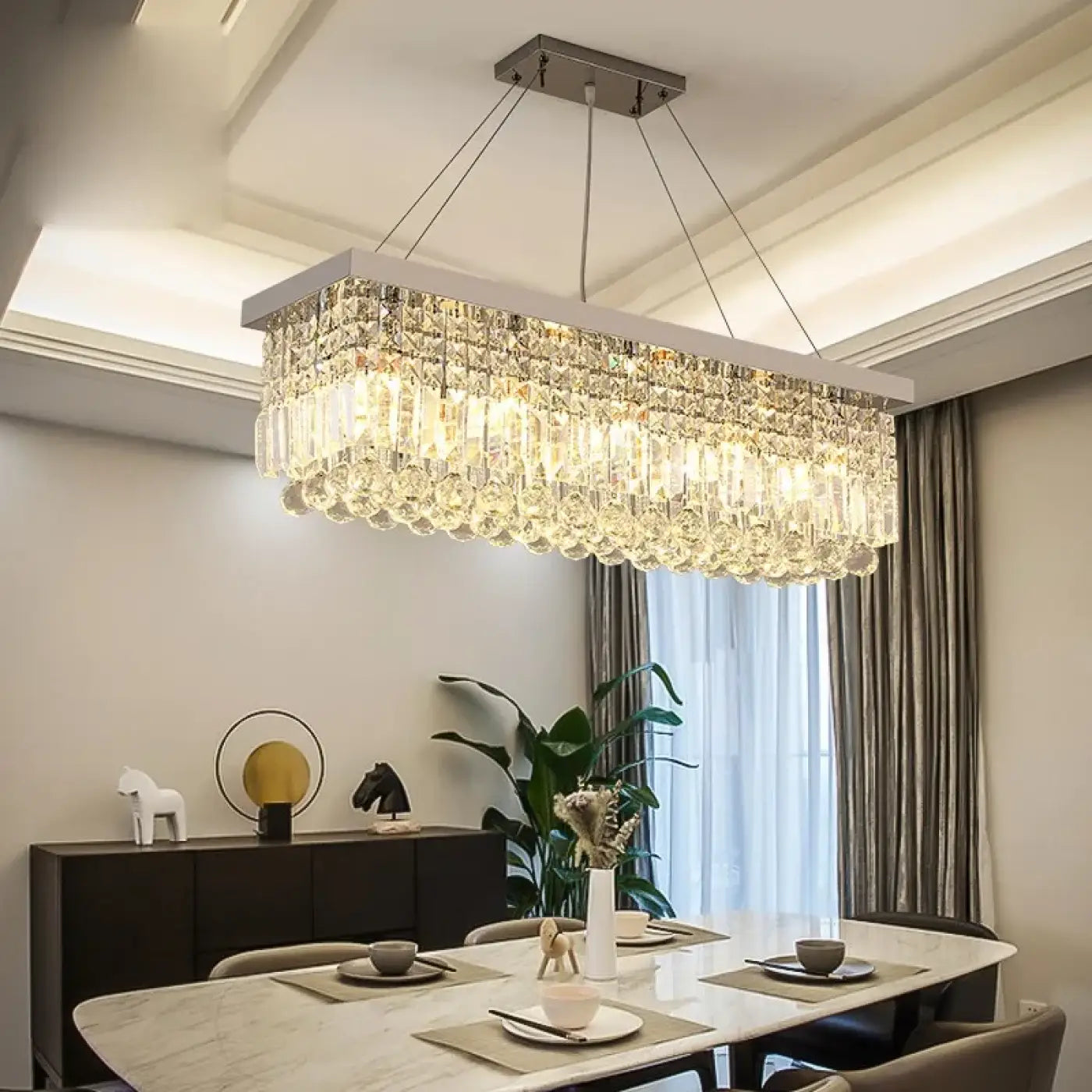 Suspension Luminaire Moderne en Cristal - Pampiy