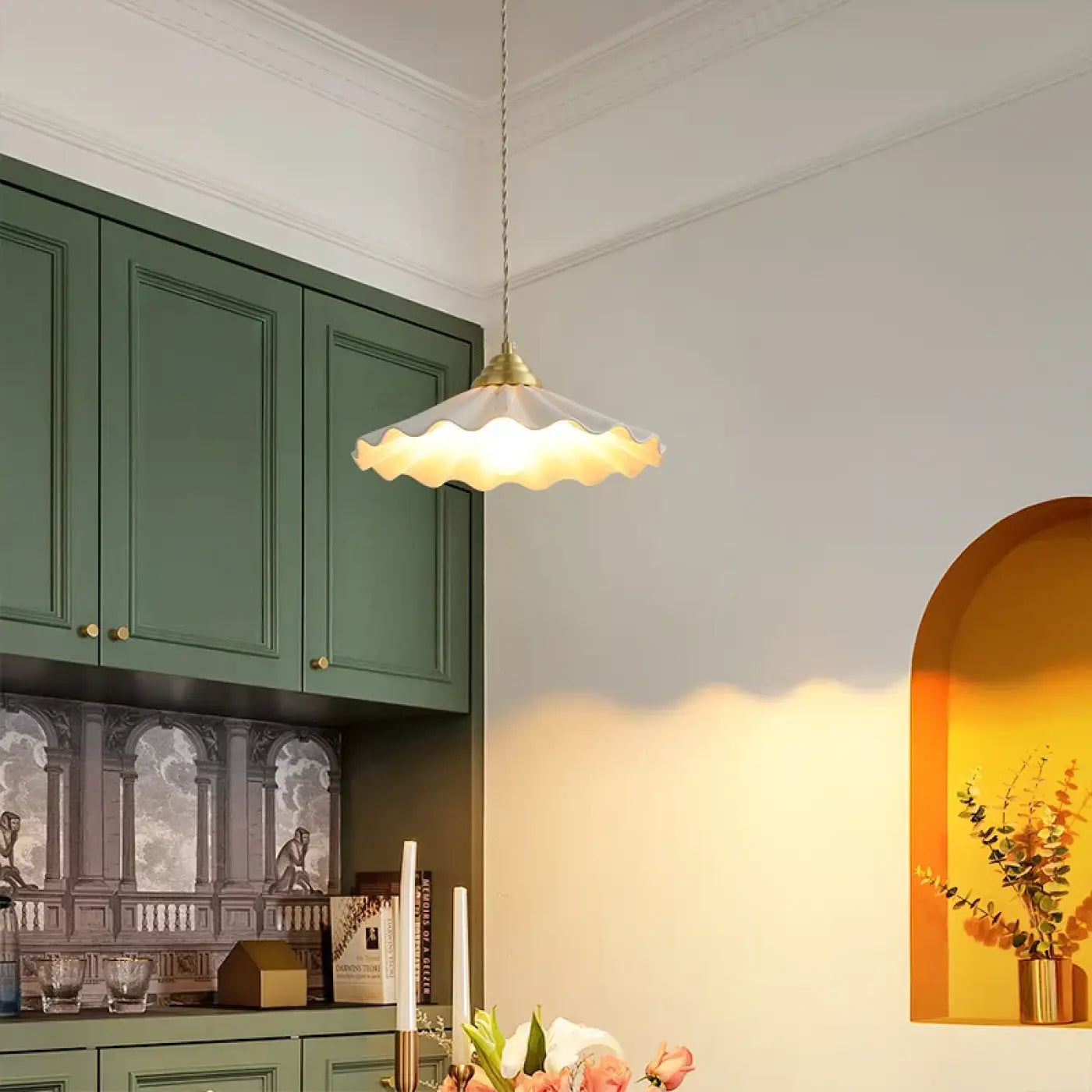 Suspension Luminaire Retro en Laiton - Tiroy