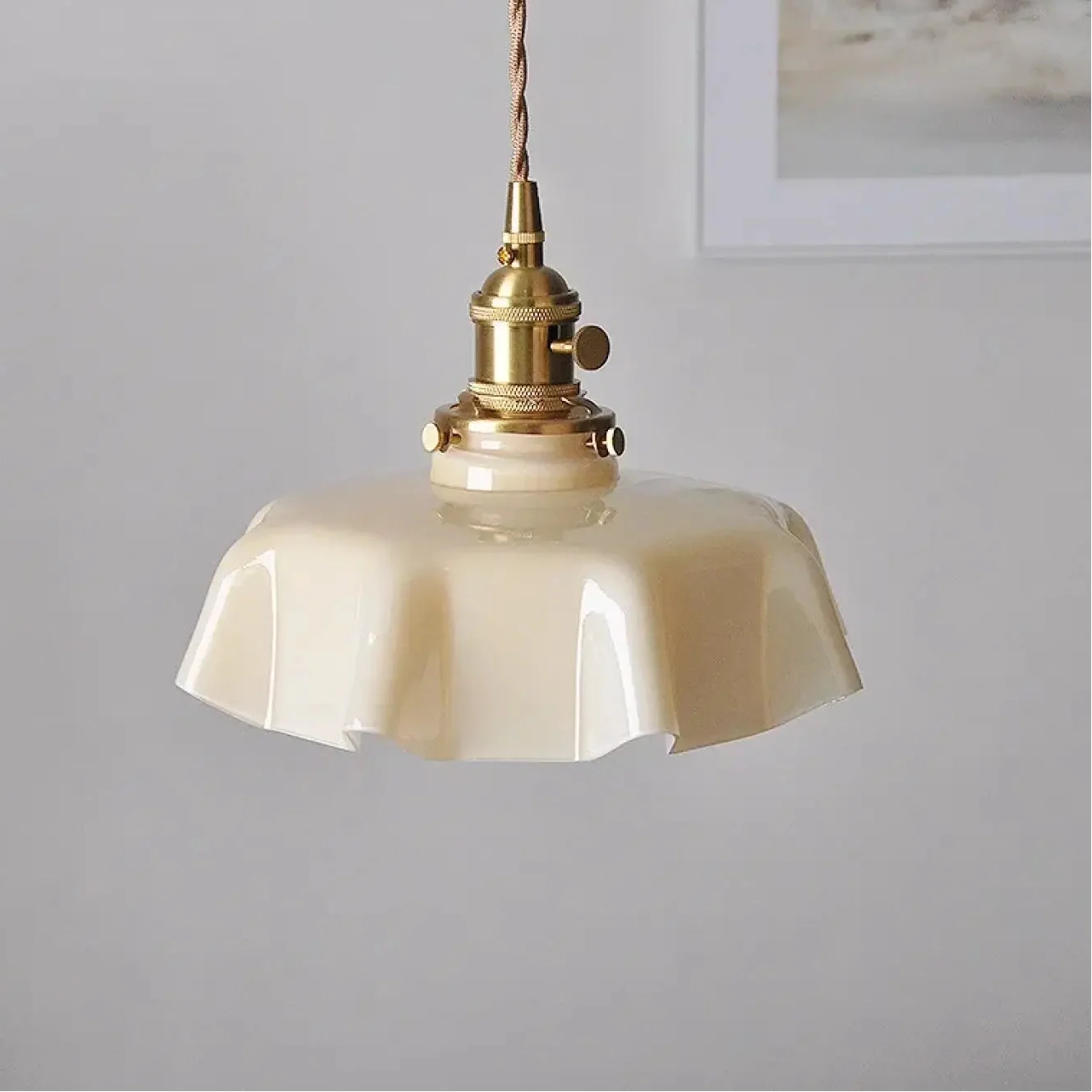 Suspension Luminaire Retro en Verre - Veron