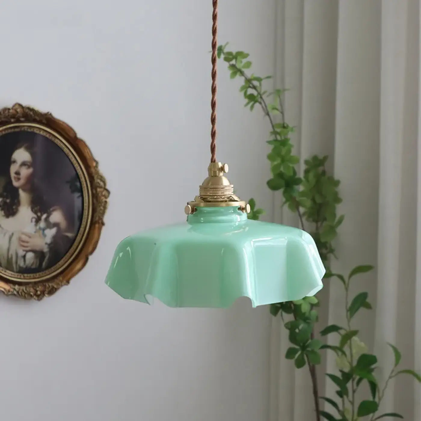Suspension Luminaire Retro en Verre - Veron