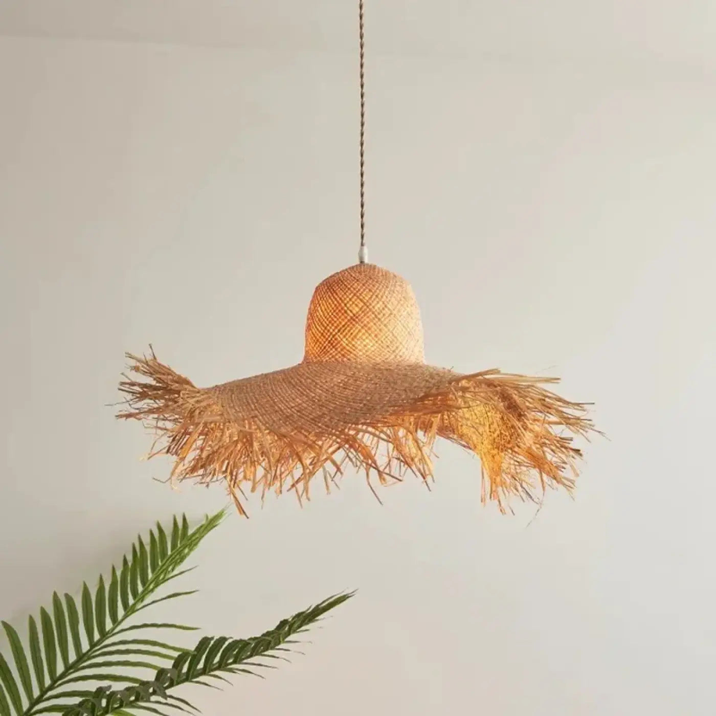 Suspension Luminaire Boheme en Rotin - Ticana