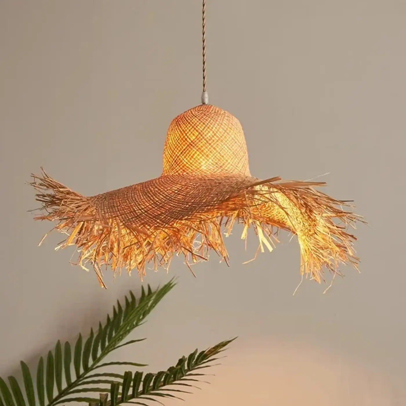 Suspension Luminaire Boheme en Rotin - Ticana