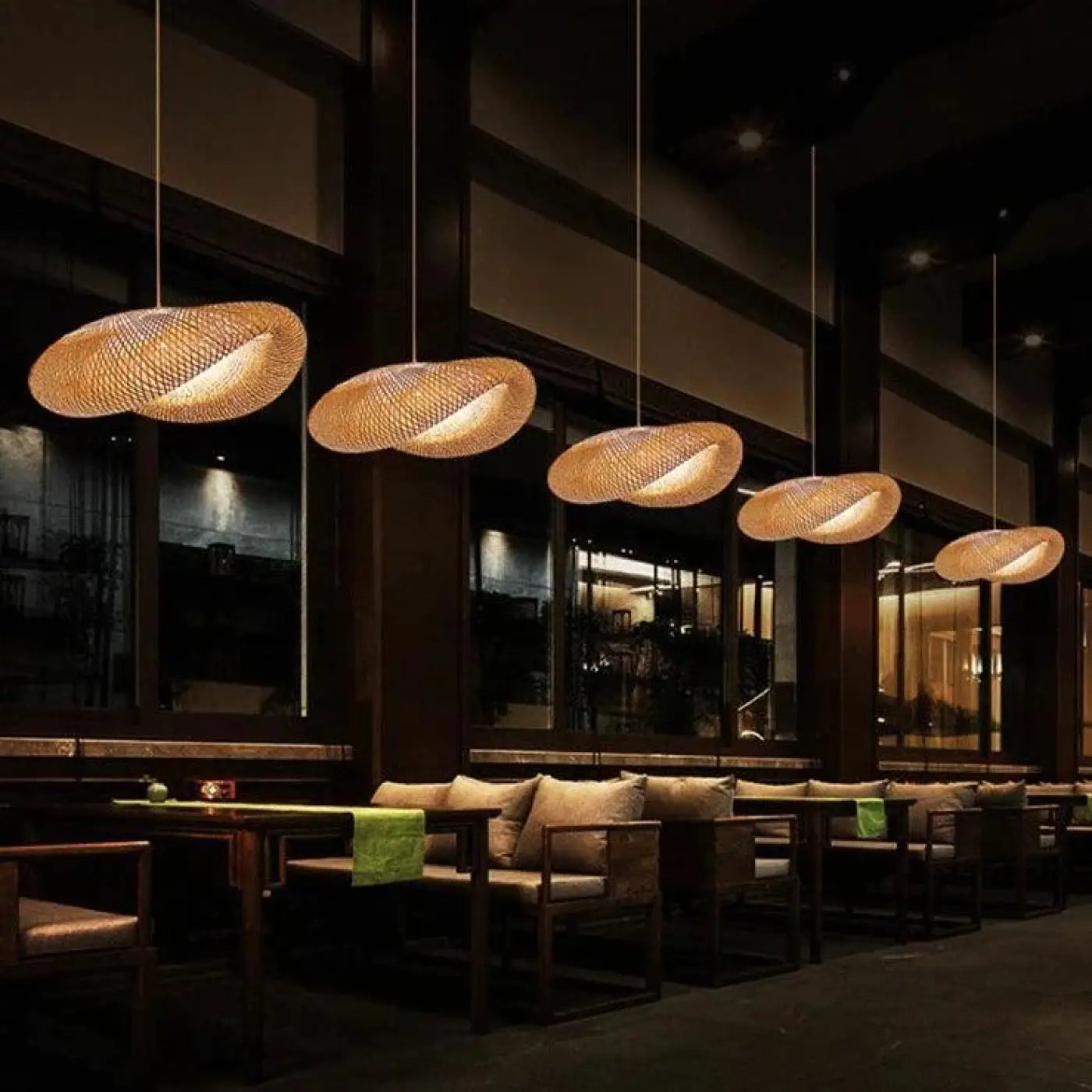 Suspension Luminaire en Rotin - Rolin