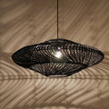 Suspension Luminaire Design en Rotin - Spiro