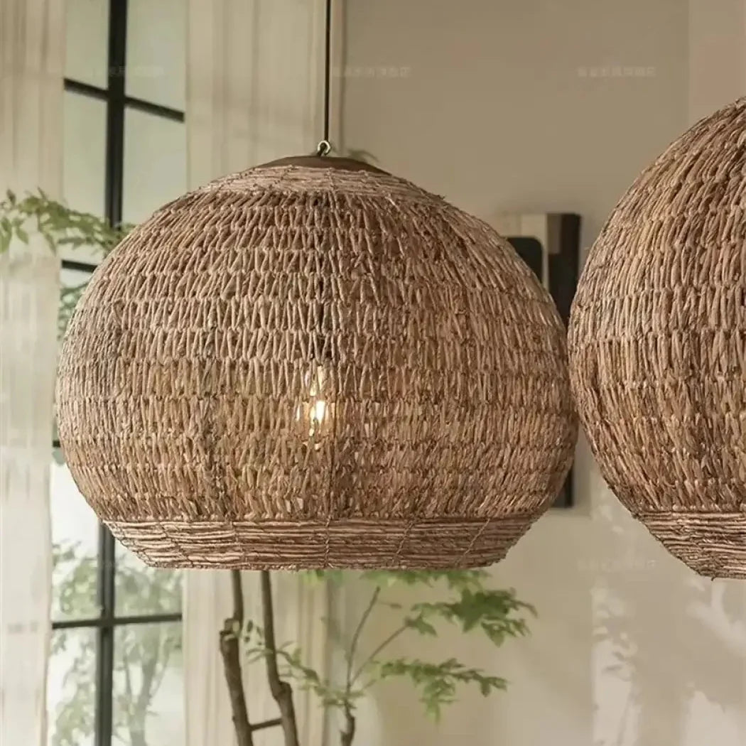 Suspension Luminaire Design en Rotin - Name