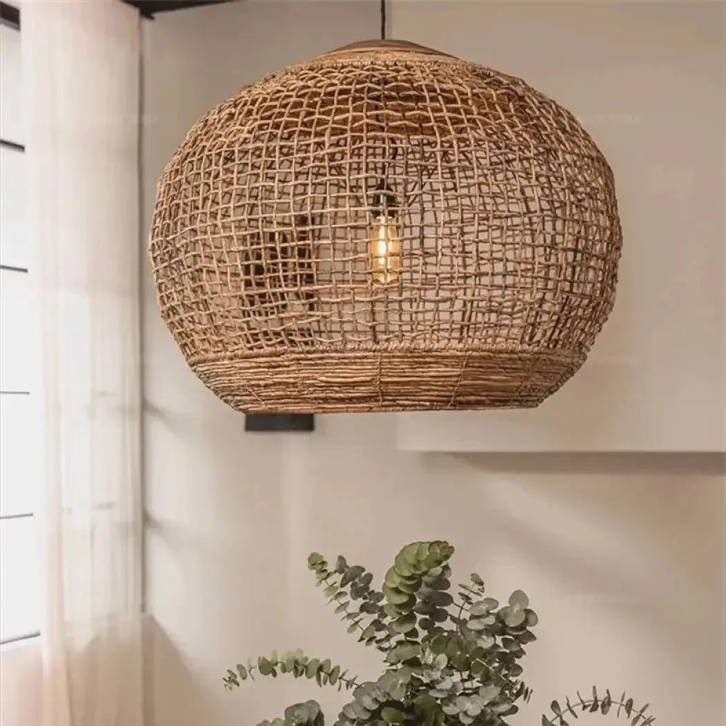 Suspension Luminaire Design en Rotin - Name
