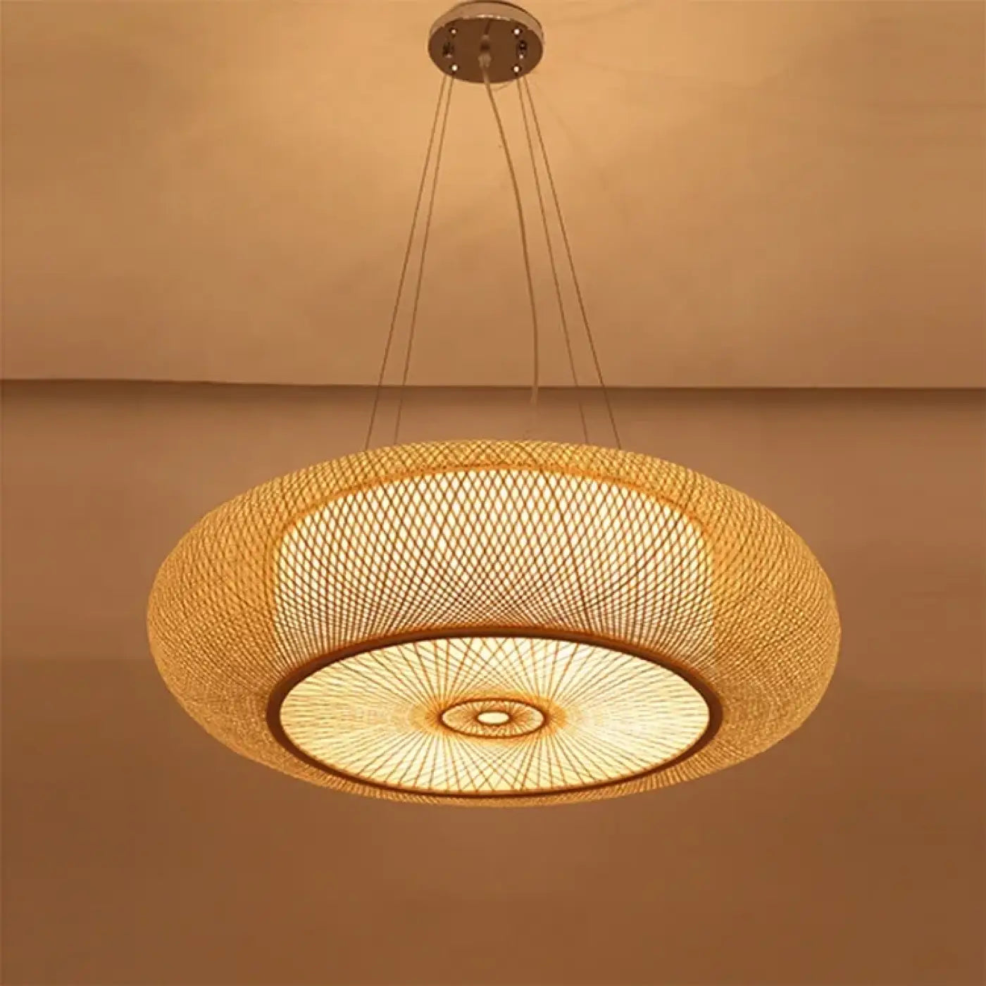 Suspension Luminaire Design en Rotin - Grani