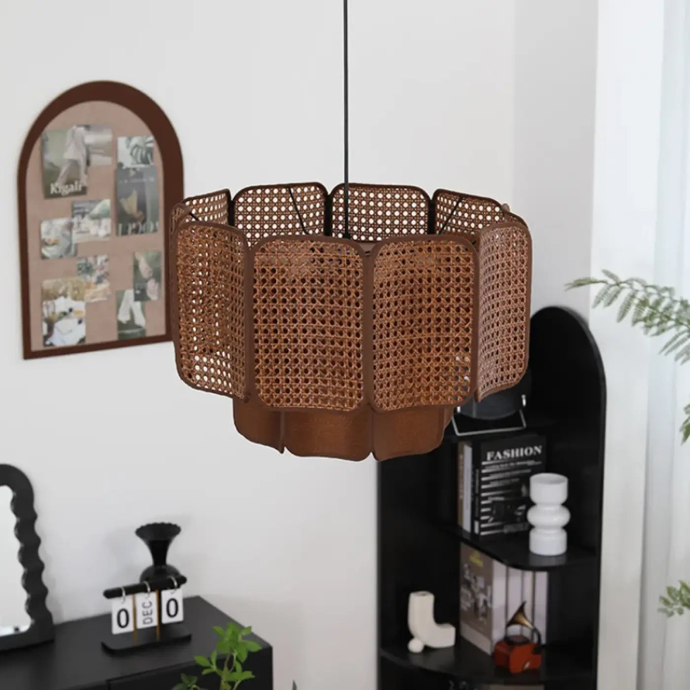 Suspension Luminaire Design en Rotin - Asurio