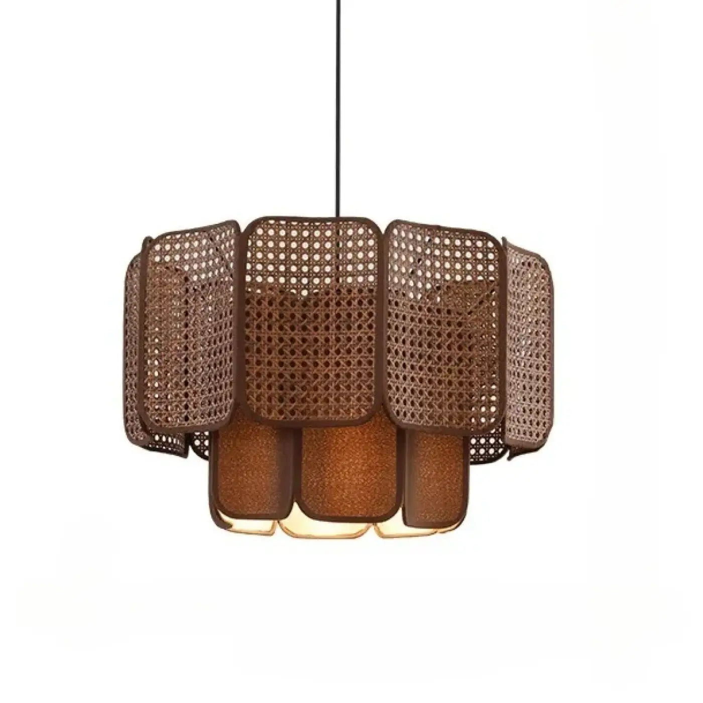 Suspension Luminaire Design en Rotin - Asurio