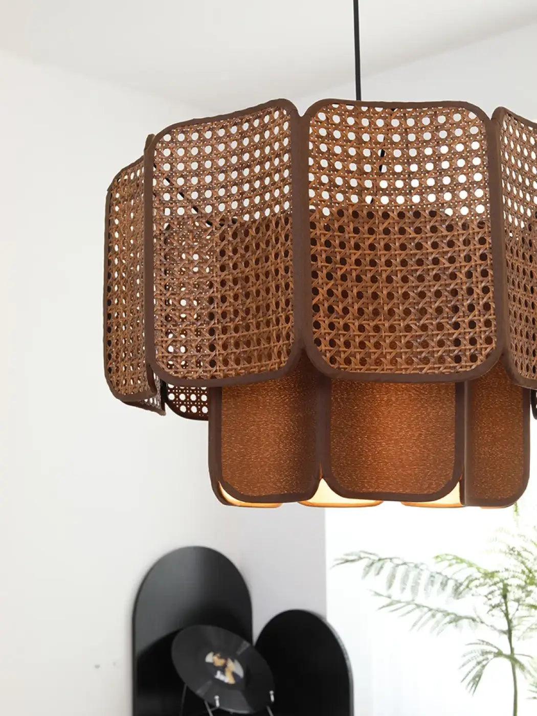 Suspension Luminaire Design en Rotin - Asurio