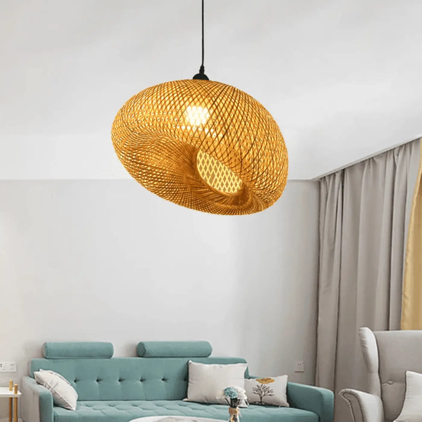 Suspension Luminaire en Rotin - Granl