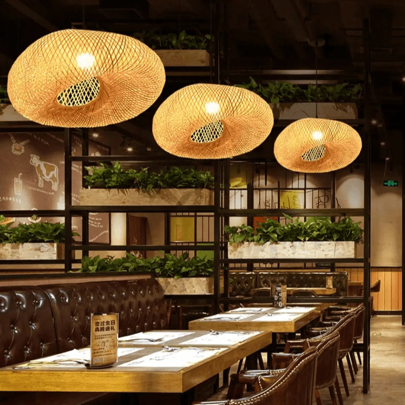 Suspension Luminaire en Rotin - Granl