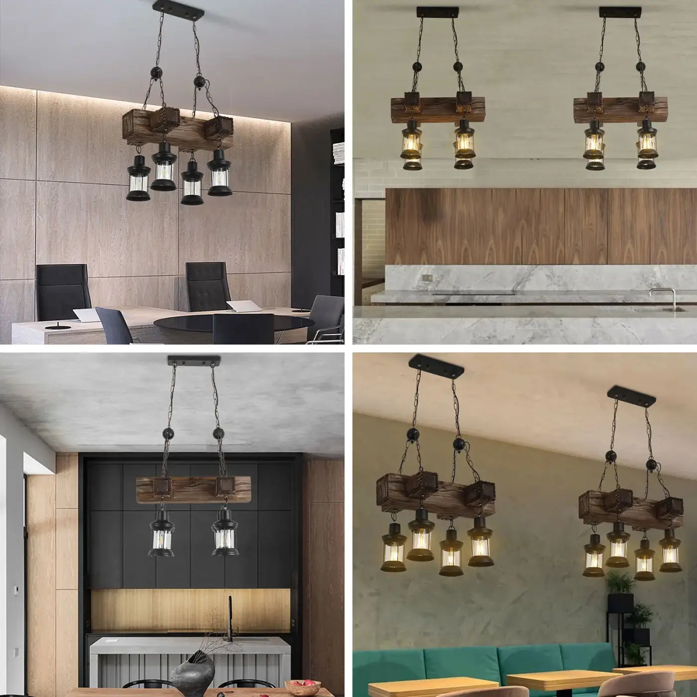 Suspension Luminaire en Bois - Idusiru