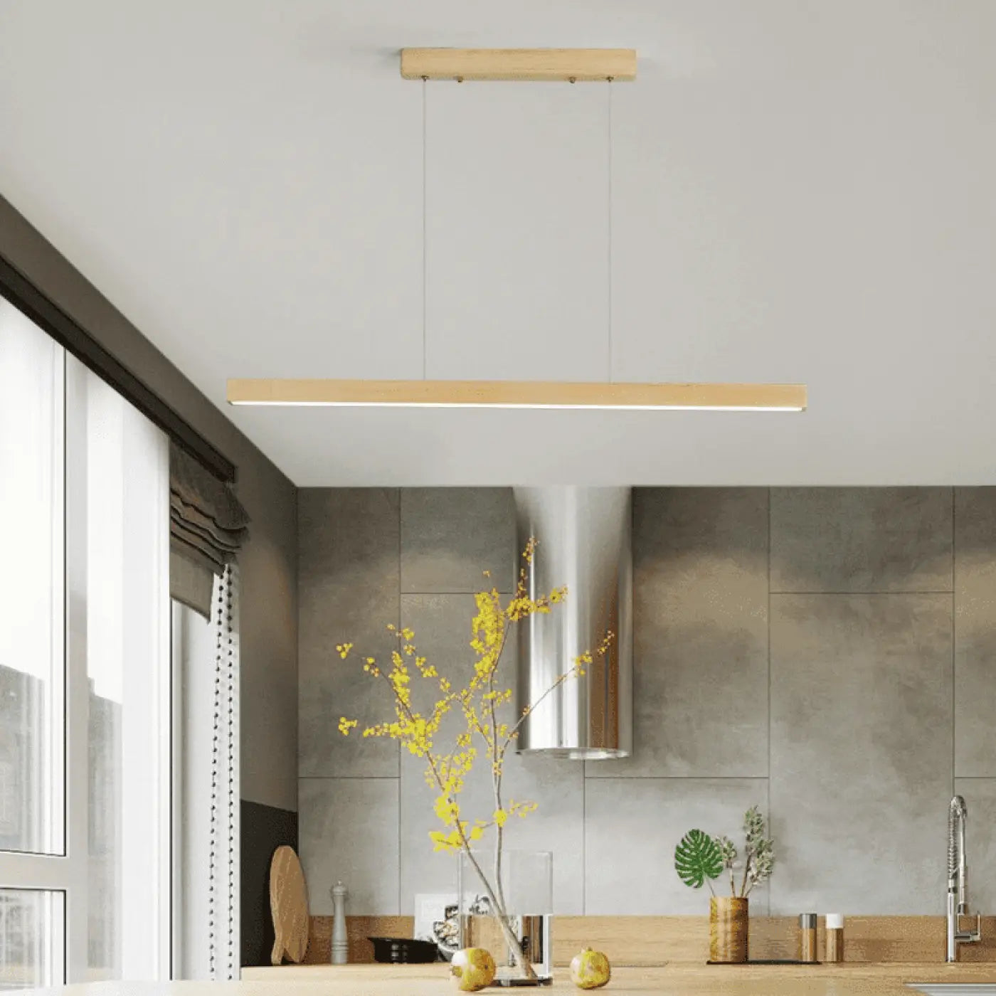 Suspension Luminaire en Bois - Bois