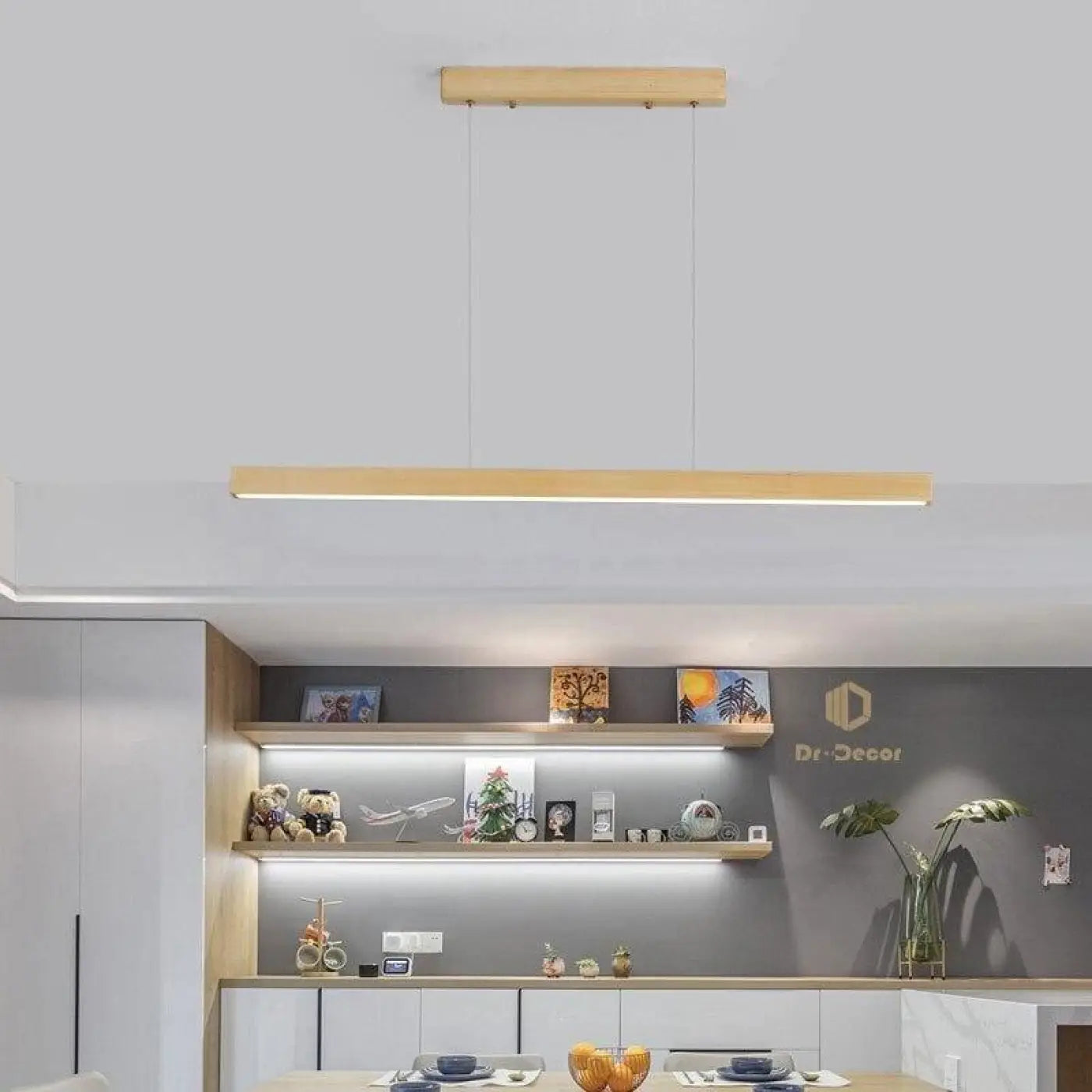 Suspension Luminaire en Bois - Bois