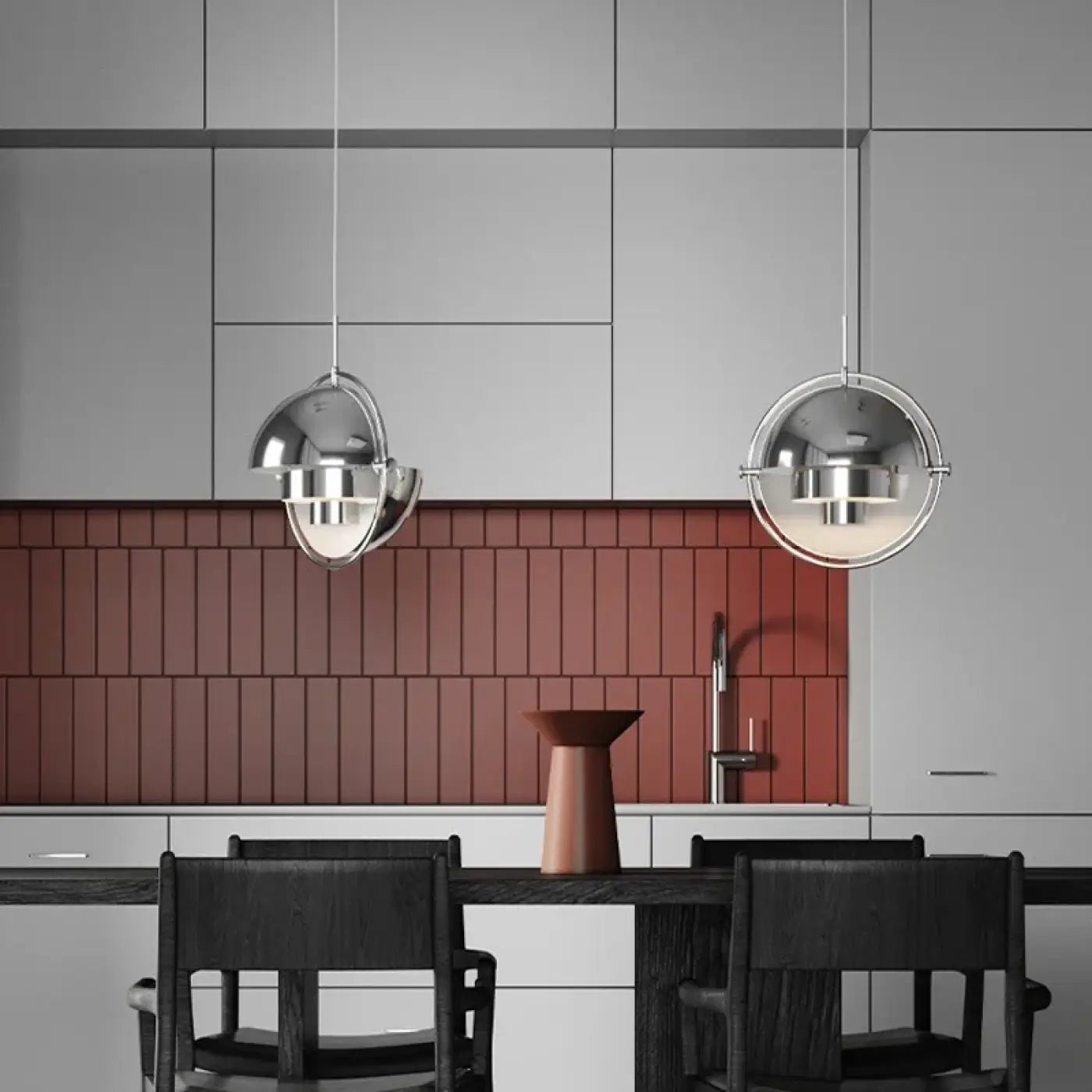 Suspension Luminaire Industriel en Metal - Dusi