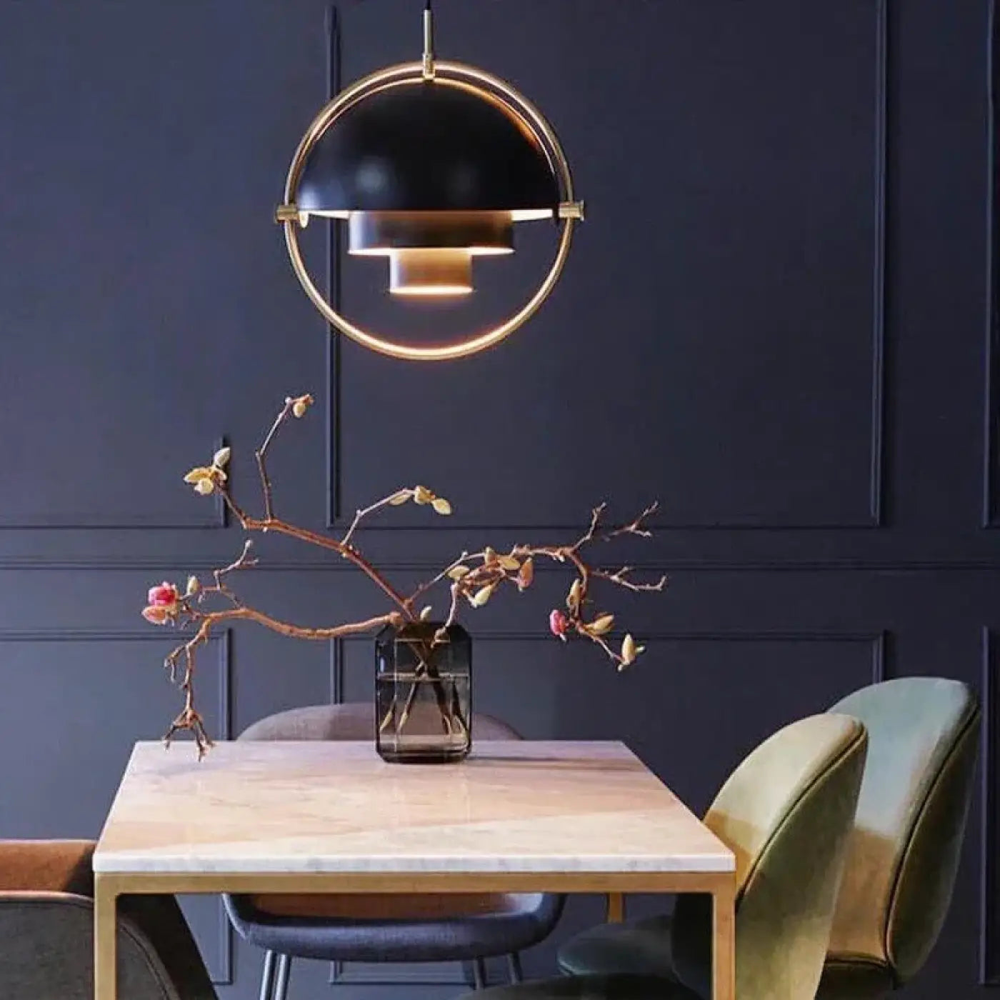 Suspension Luminaire Industriel en Metal - Dusi