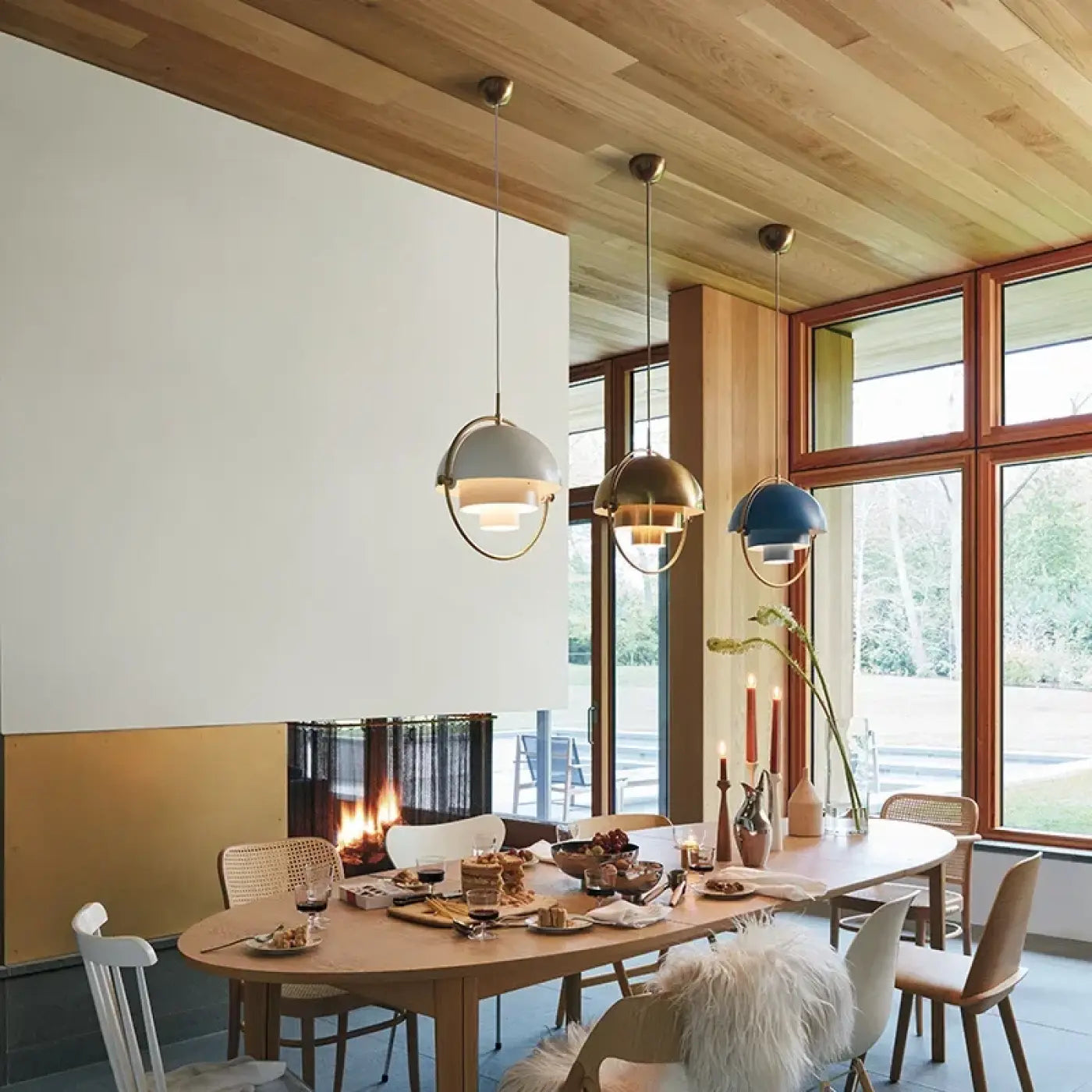 Suspension Luminaire Industriel en Metal - Dusi