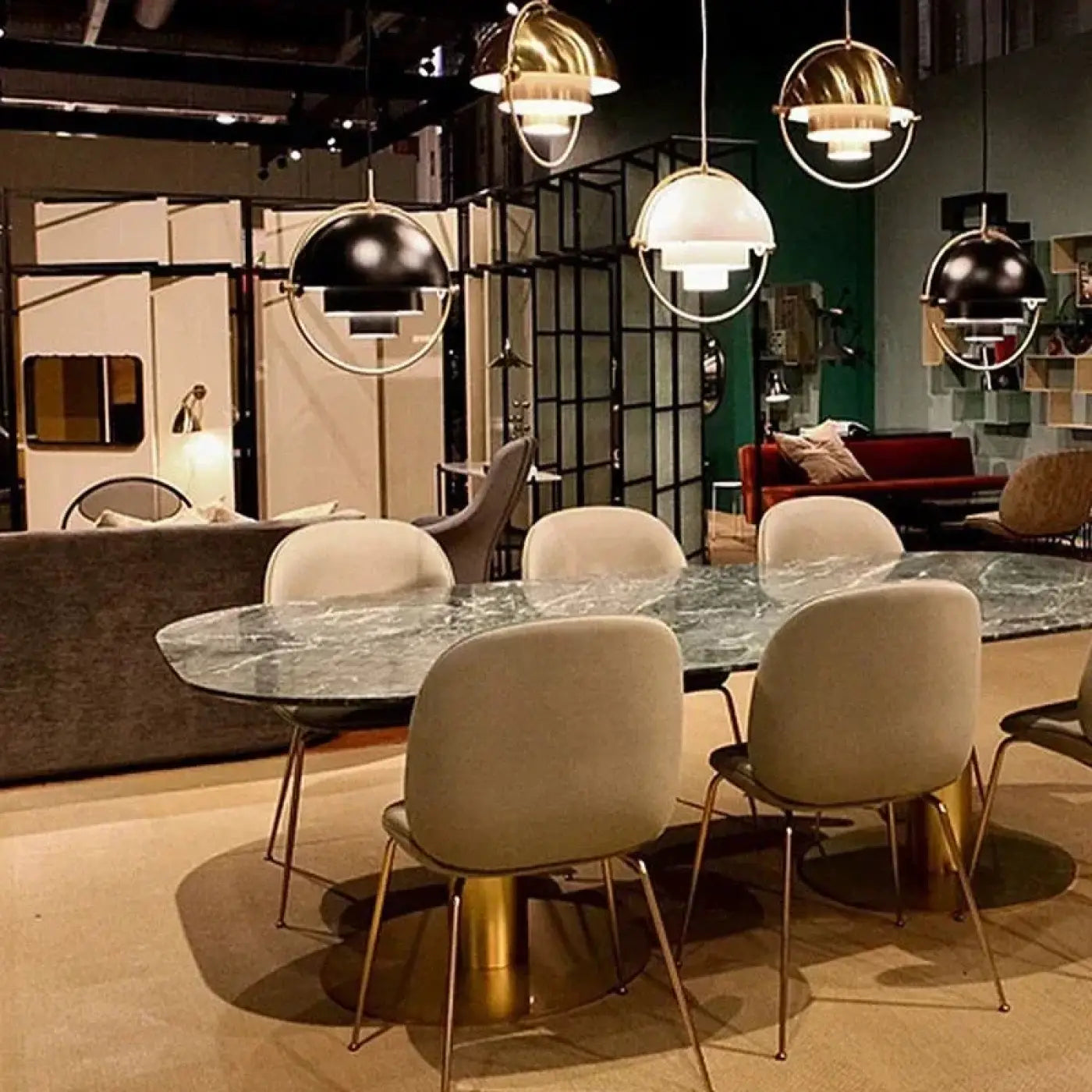 Suspension Luminaire Industriel en Metal - Dusi