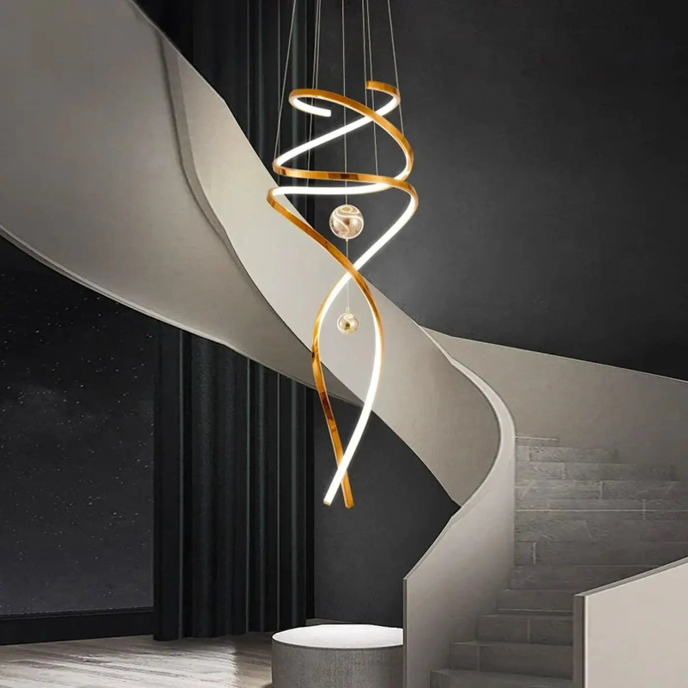 Suspension Luminaire Design - Spiral