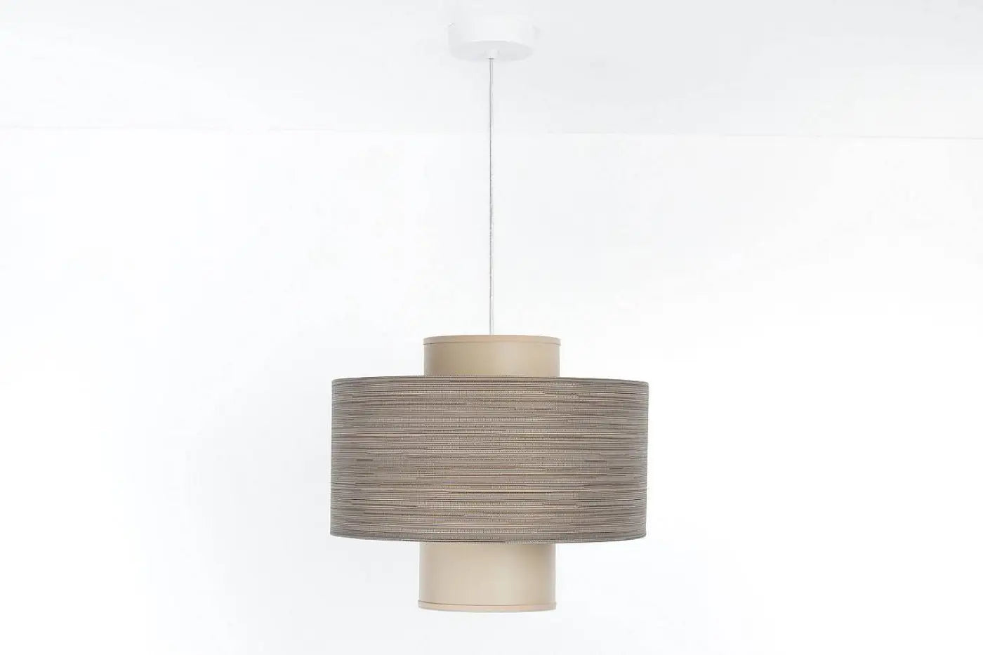 Suspension Luminaire Design - Twin (Beige/Crème)