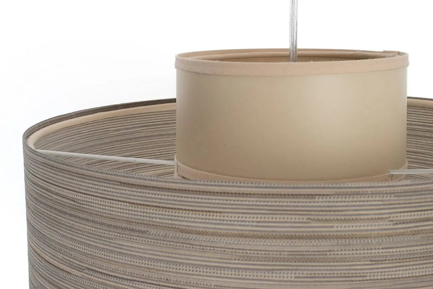 Suspension Luminaire Design - Twin (Beige/Crème)