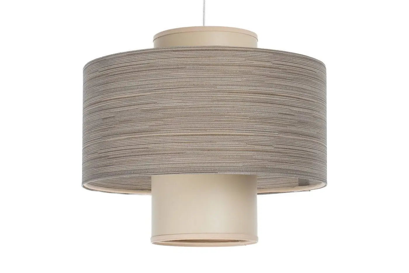 Suspension Luminaire Design - Twin (Beige/Crème)