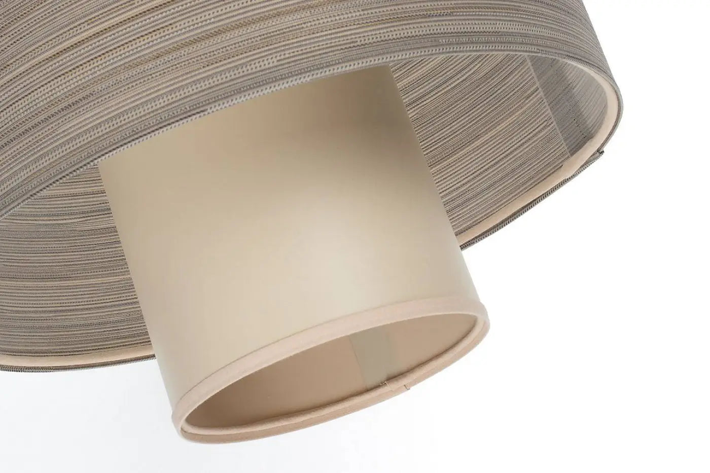 Suspension Luminaire Design - Twin (Beige/Crème)