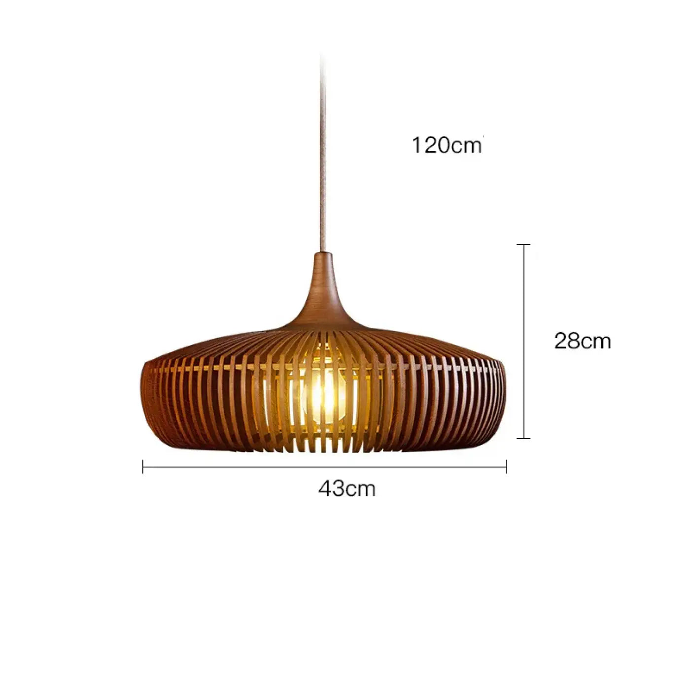 Suspension Luminaire Design en Bois - Soutiron