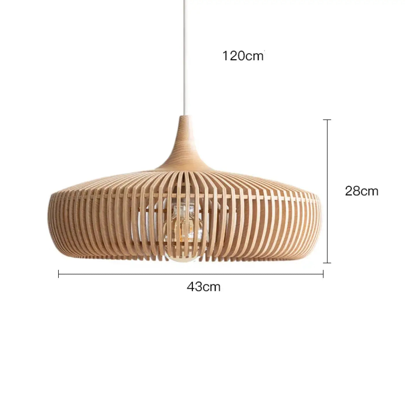 Suspension Luminaire Design en Bois - Soutiron
