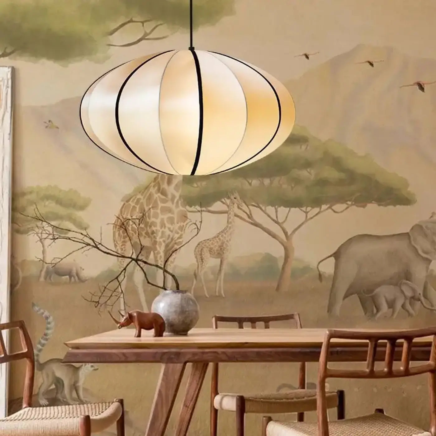 Suspension Luminaire Design en Tissu - Ciga