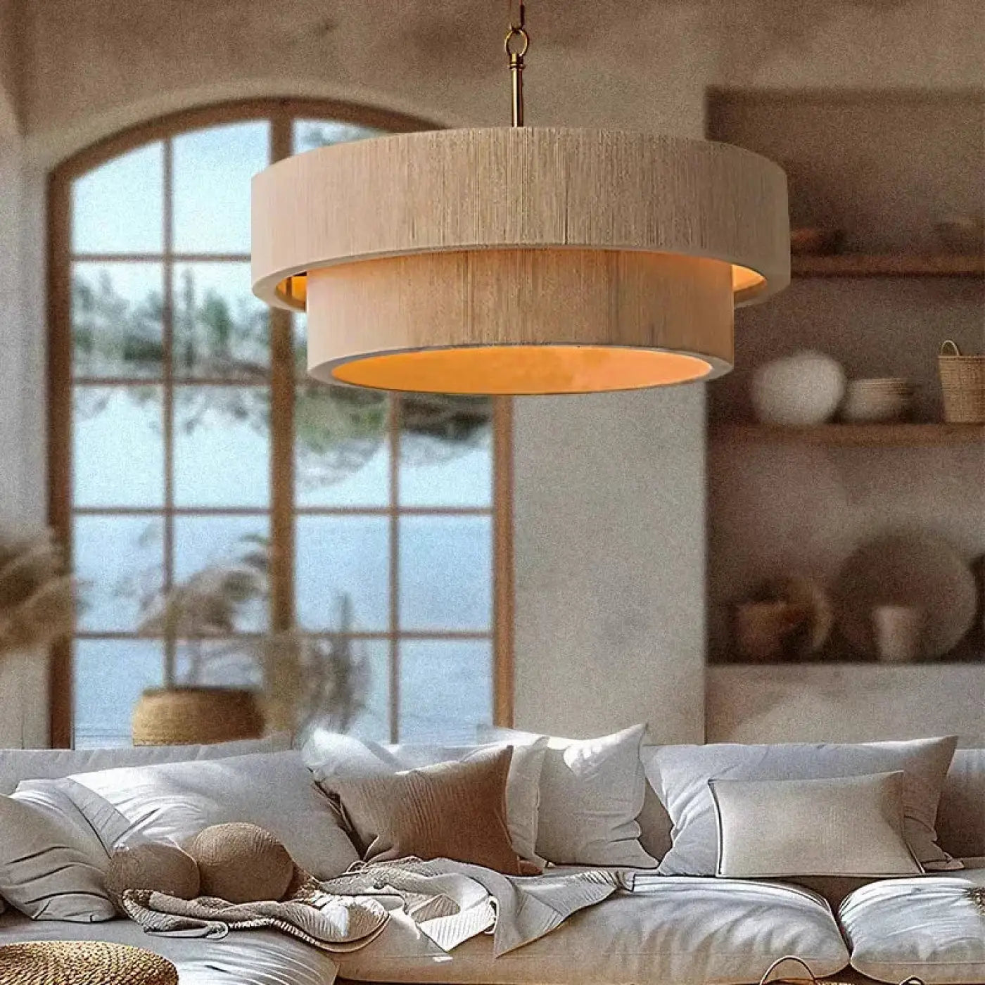 Suspension Luminaire Moderne en Tissu - Tilimo