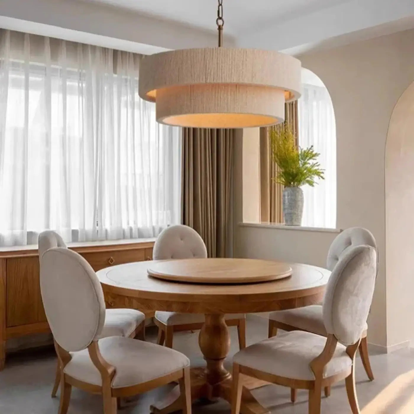 Suspension Luminaire Moderne en Tissu - Tilimo