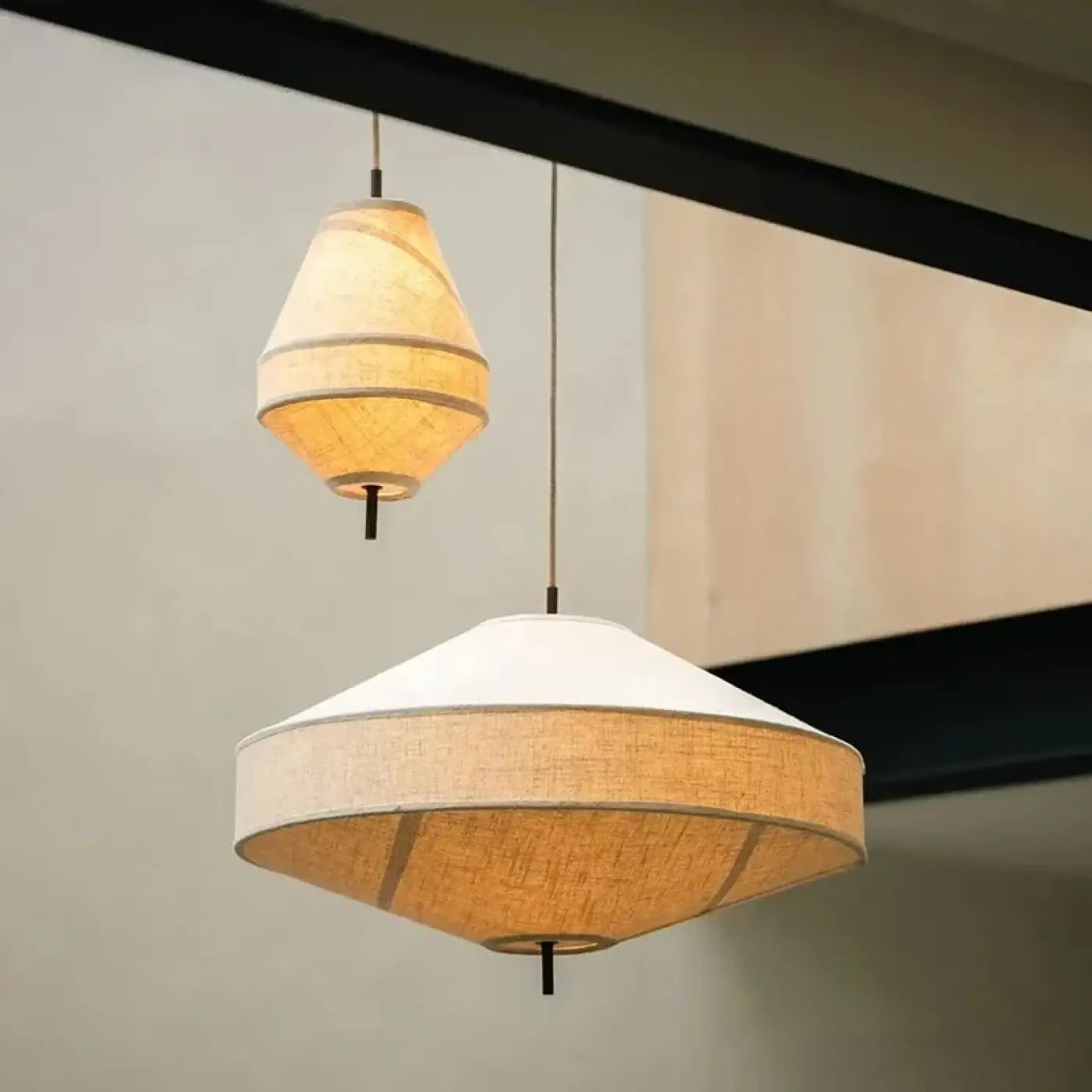 Suspension Luminaire Design en Tissu - Fouque
