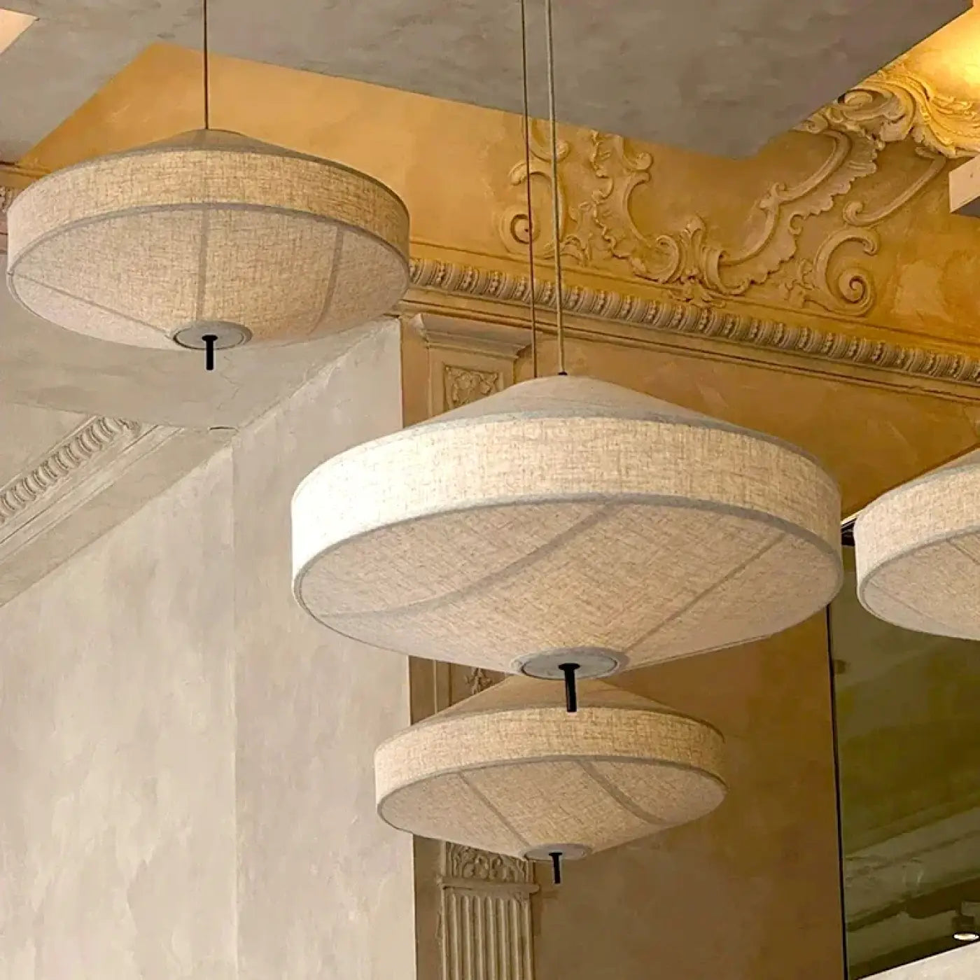 Suspension Luminaire Design en Tissu - Fouque
