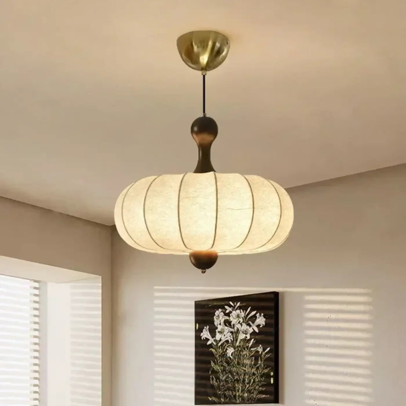 Suspension Luminaire Design en Tissu - Pouni