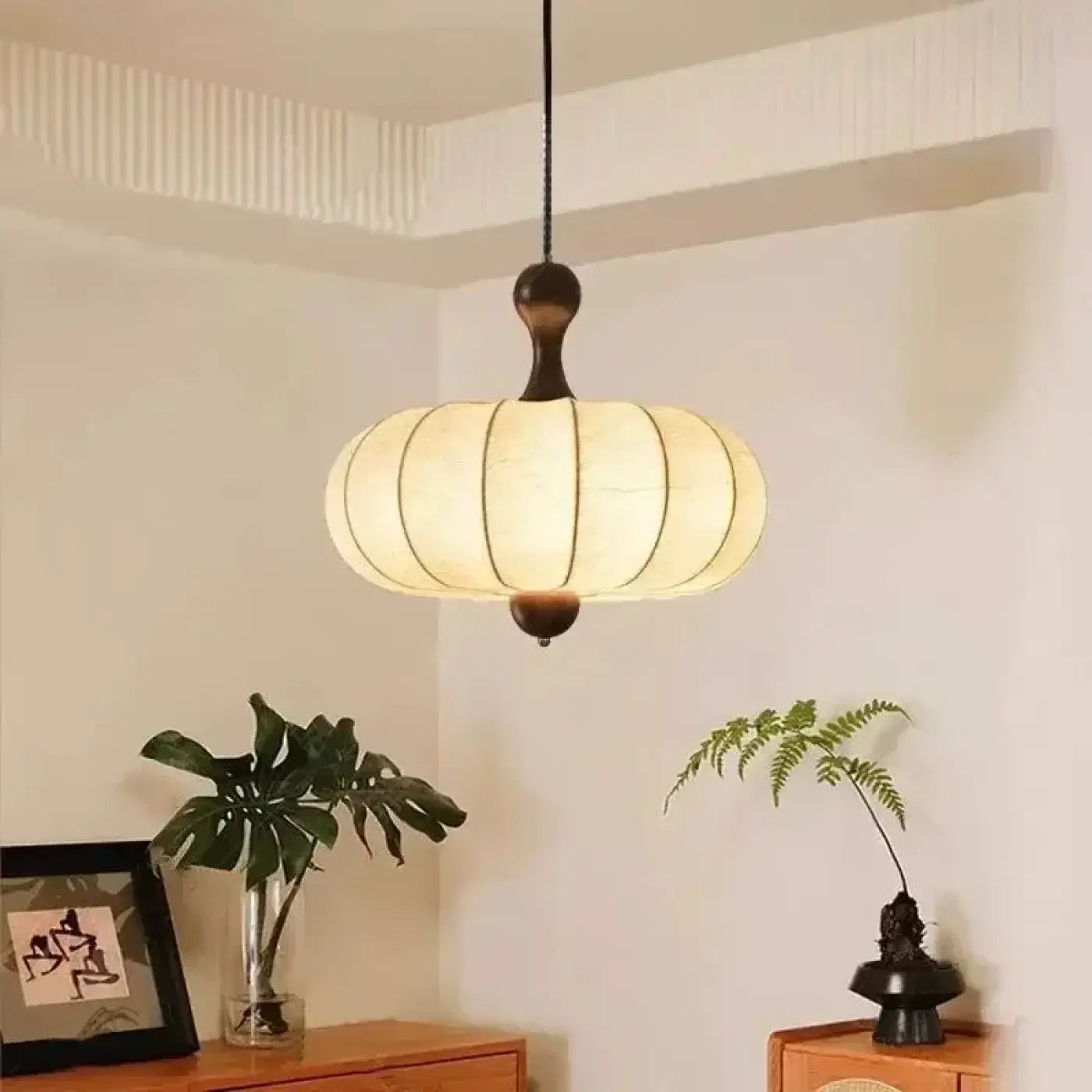 Suspension Luminaire Design en Tissu - Pouni