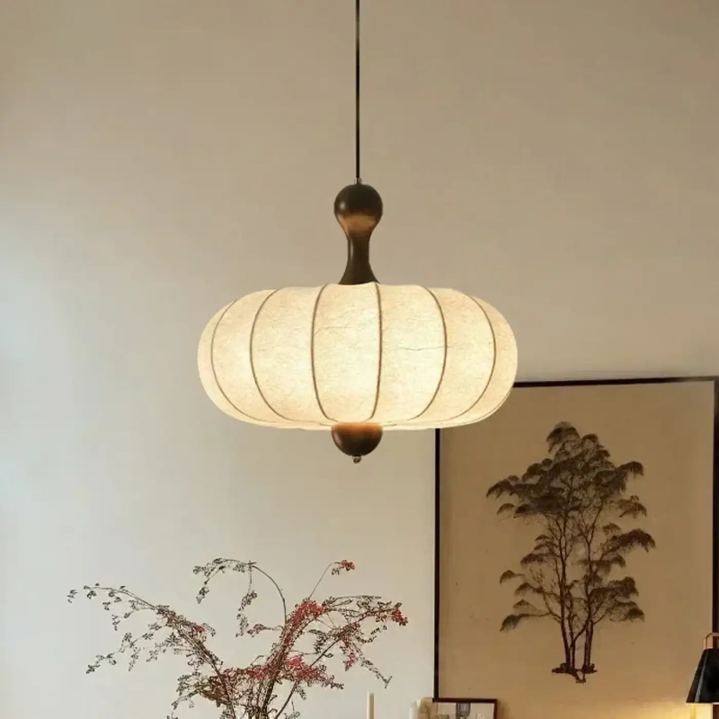 Suspension Luminaire Design en Tissu - Pouni