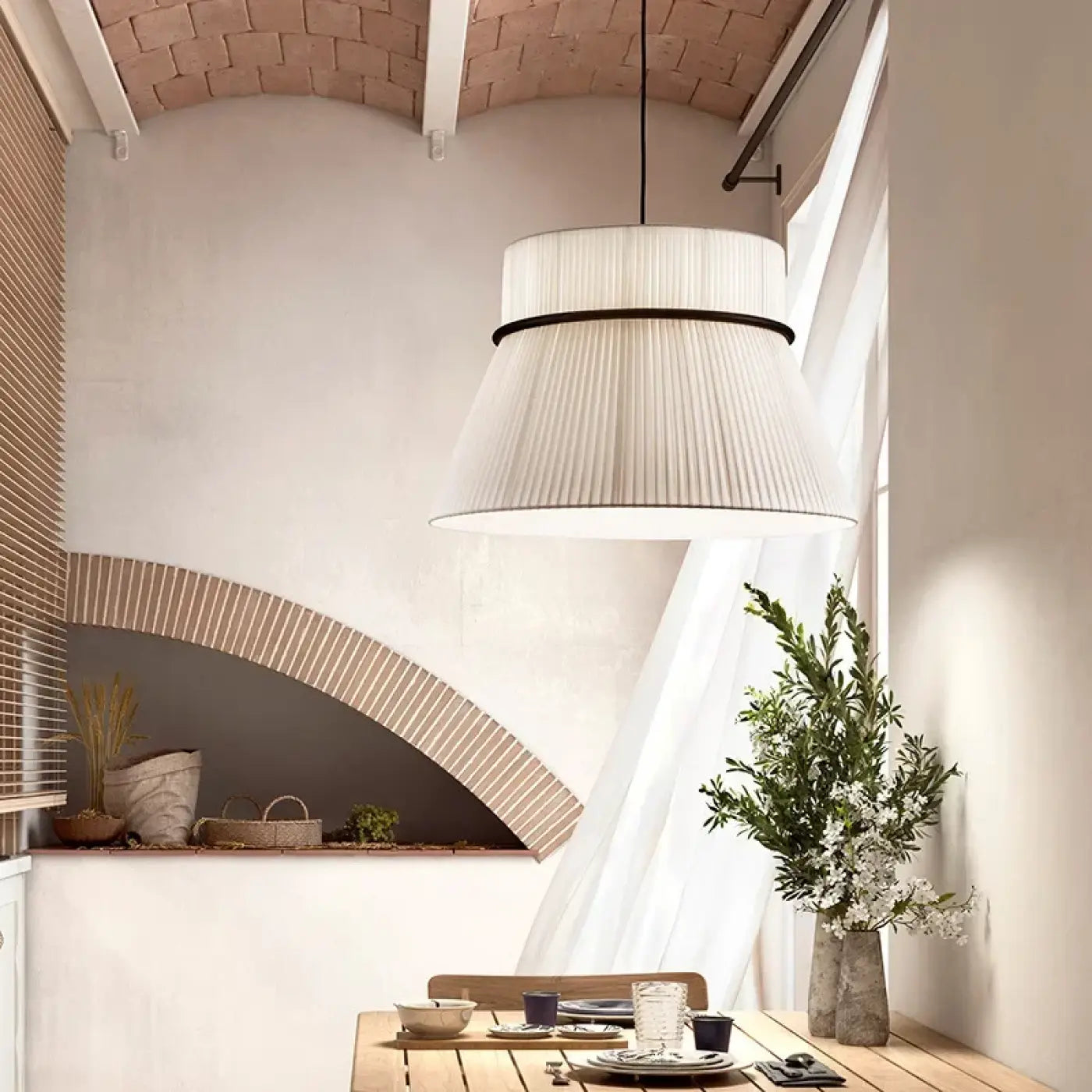 Suspension Luminaire Design en Tissu - Codi