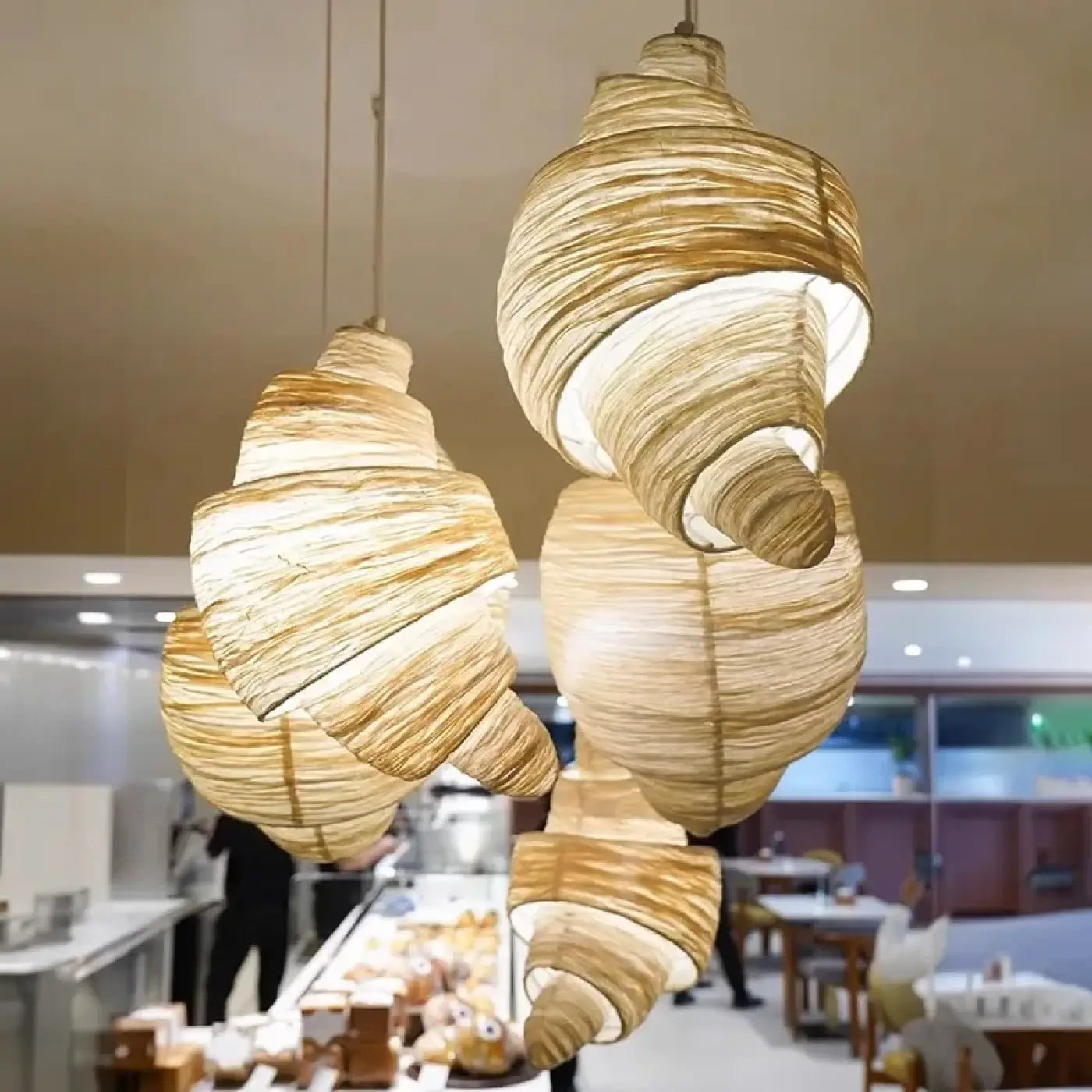 Suspension Luminaire en Tissu - Plis